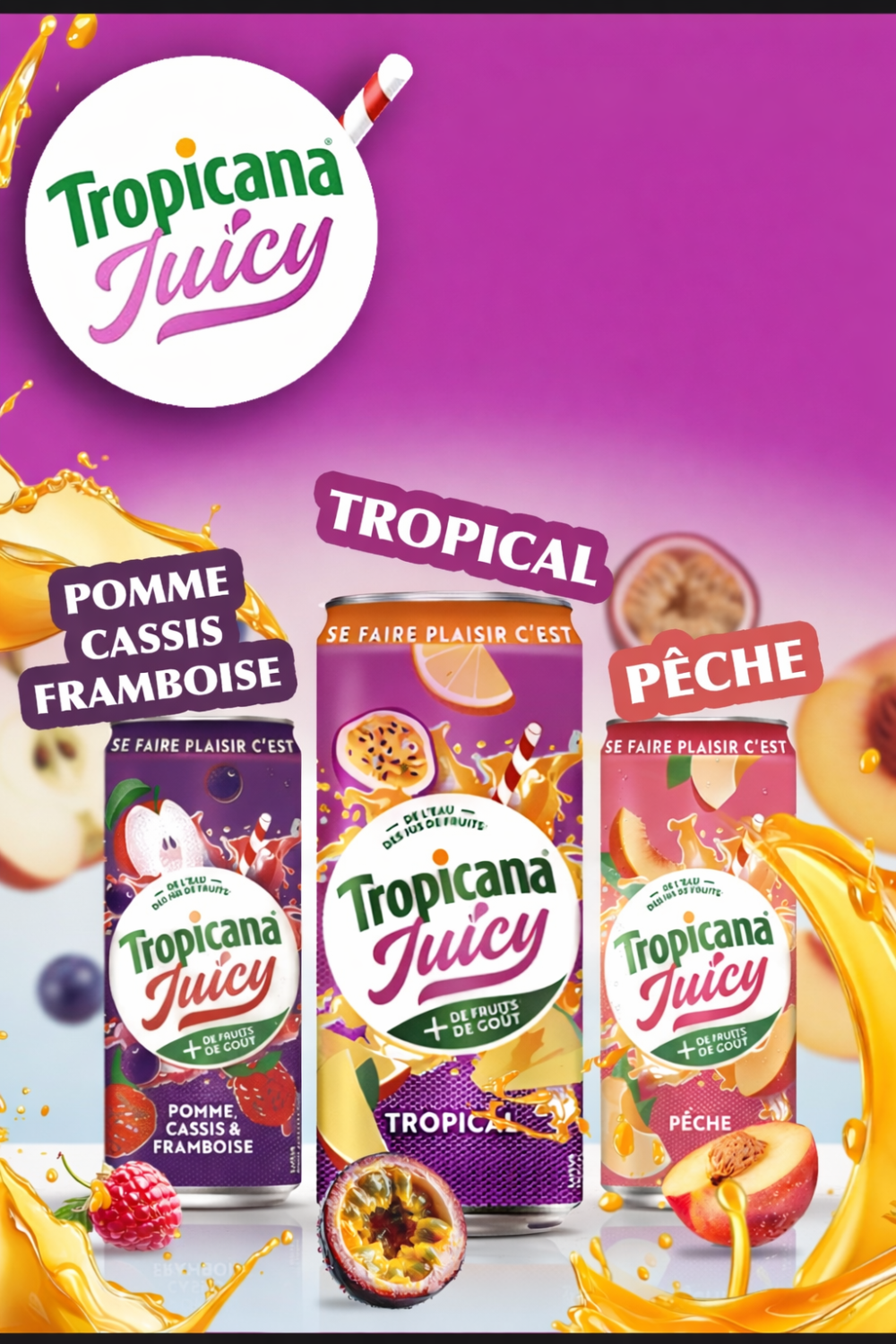 Grande nouveauté : la gamme Tropicana juicy vient rejoindre la famille Damandis.