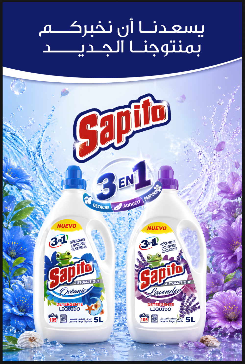 Lancement de la nouvelle gamme de détergent Sapito