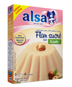 Flan sucré ALSA gout Noisette